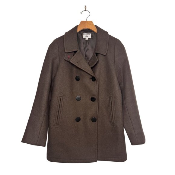 Ines De La Fressange Jackets & Blazers - Vintage Ines De La Fressange Uniqlo Brown Wool Peacoat Jacket